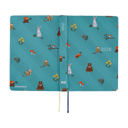 2026 Hobonichi Techo A6 HON / Bow & Tie: Bow & Tie: In the Forest《January Start | English | A6》