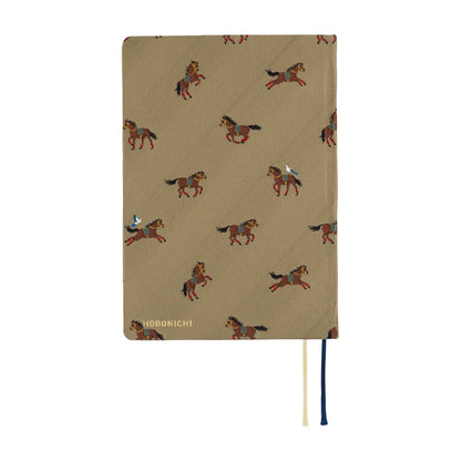 2026 Hobonichi Techo A6 HON / Bow & Tie: Galloping Horses《January Start | English | A6》