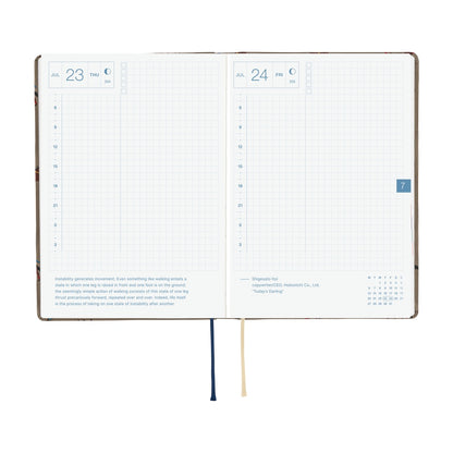 2026 Hobonichi Techo A6 HON / Bow & Tie: Galloping Horses《January Start | English | A6》