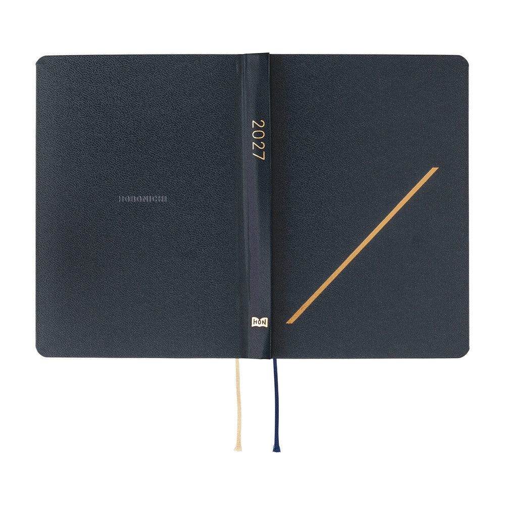 2027 Hobonichi HON Slash (Navy)《ENG/A6/Daily/Jan start/Mon start》