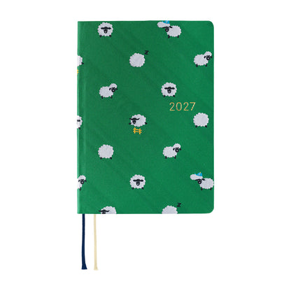 2027 Hobonichi HON Bow & Tie: Sheep Sheep Sheep《ENG/A6/Daily/Jan start/Mon start》