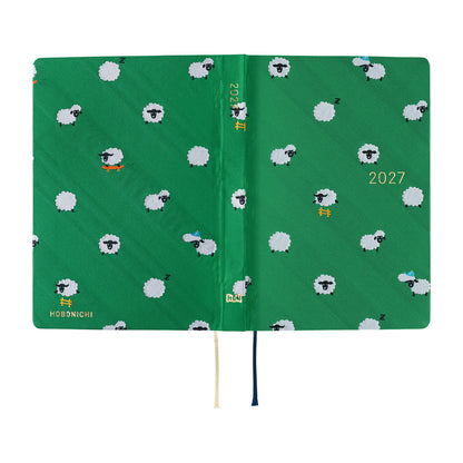 2027 Hobonichi HON Bow & Tie: Sheep Sheep Sheep《ENG/A6/Daily/Jan start/Mon start》