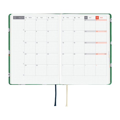 2027 Hobonichi HON Bow & Tie: Sheep Sheep Sheep《ENG/A6/Daily/Jan start/Mon start》