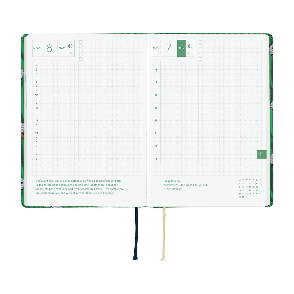 2027 Hobonichi HON Bow & Tie: Sheep Sheep Sheep《ENG/A6/Daily/Jan start/Mon start》