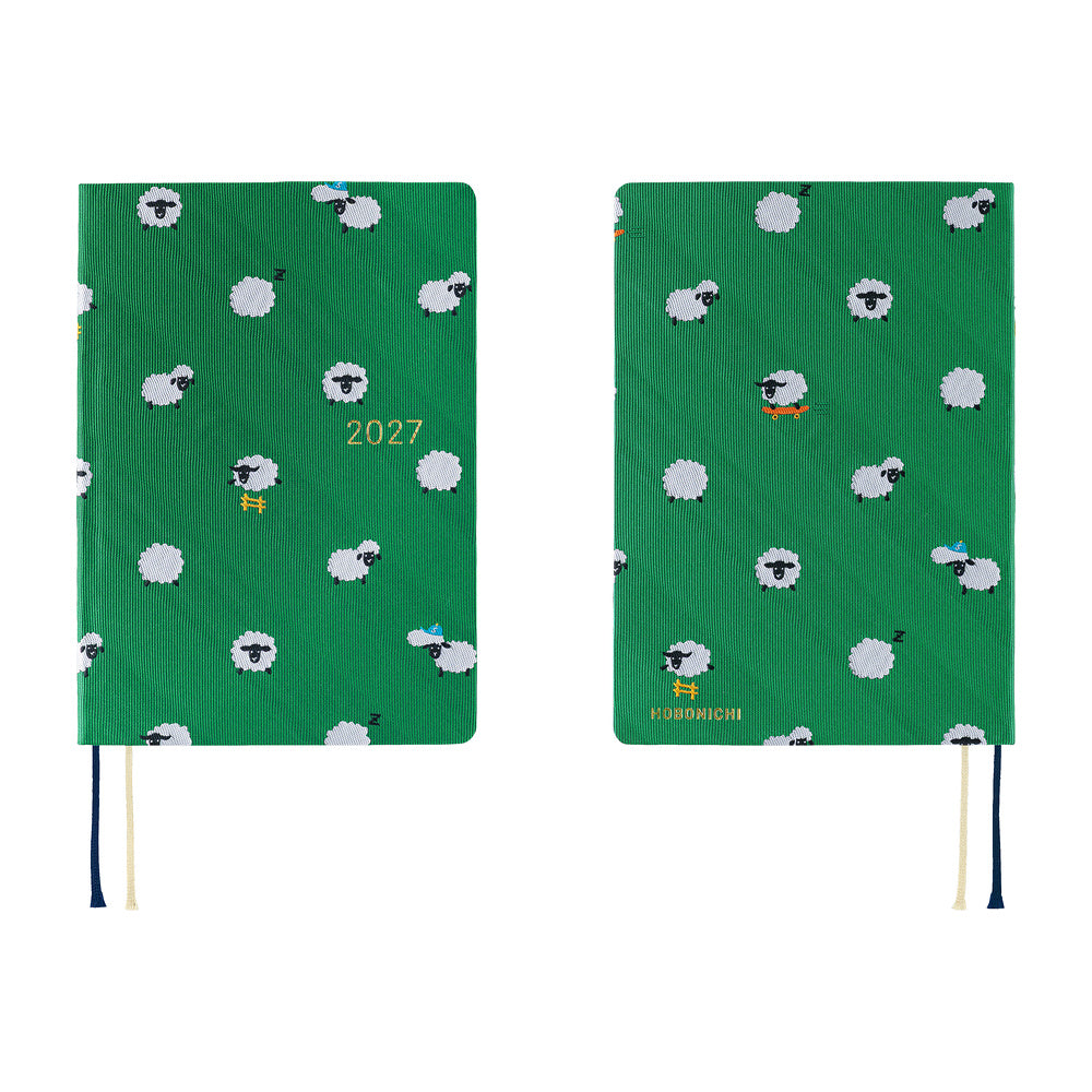 2027 Hobonichi HON Bow & Tie: Sheep Sheep Sheep《ENG/A6/Daily/Jan start/Mon start》