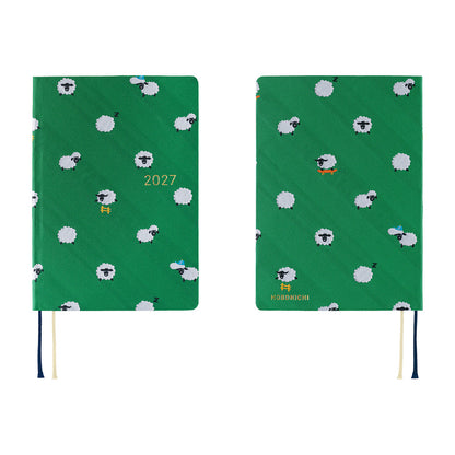 2027 Hobonichi HON Bow & Tie: Sheep Sheep Sheep《ENG/A6/Daily/Jan start/Mon start》