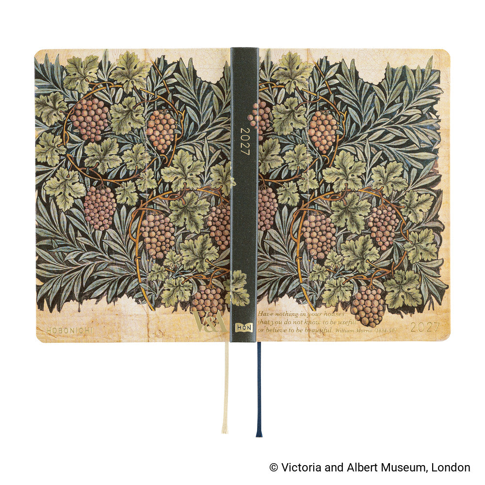 2027 Hobonichi HON V&A Series: Vine《ENG/A6/Daily/Jan start/Mon start》