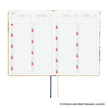 2027 Hobonichi HON V&A Series: Vine《ENG/A6/Daily/Jan start/Mon start》