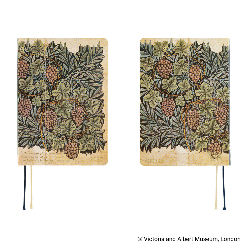 2027 Hobonichi HON V&A Series: Vine《ENG/A6/Daily/Jan start/Mon start》