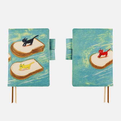 Keiko Shibata: Bread Floating in The Wind · A6 Original Cover for Hobonichi Techo