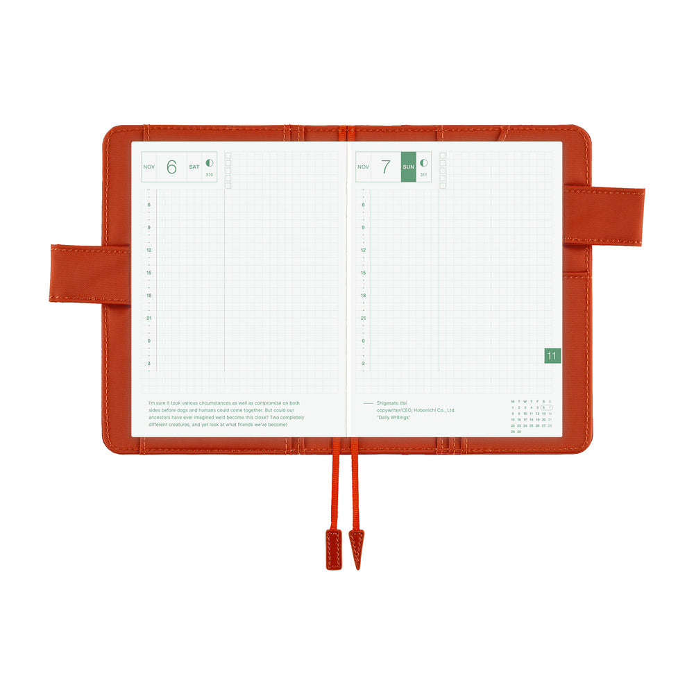 Colors: Bordeaux Teracotta《A6 Hobonichi Original Cover》
