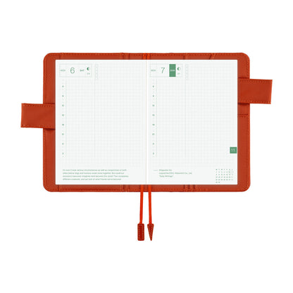 Colors: Bordeaux Teracotta《A6 Hobonichi Original Cover》