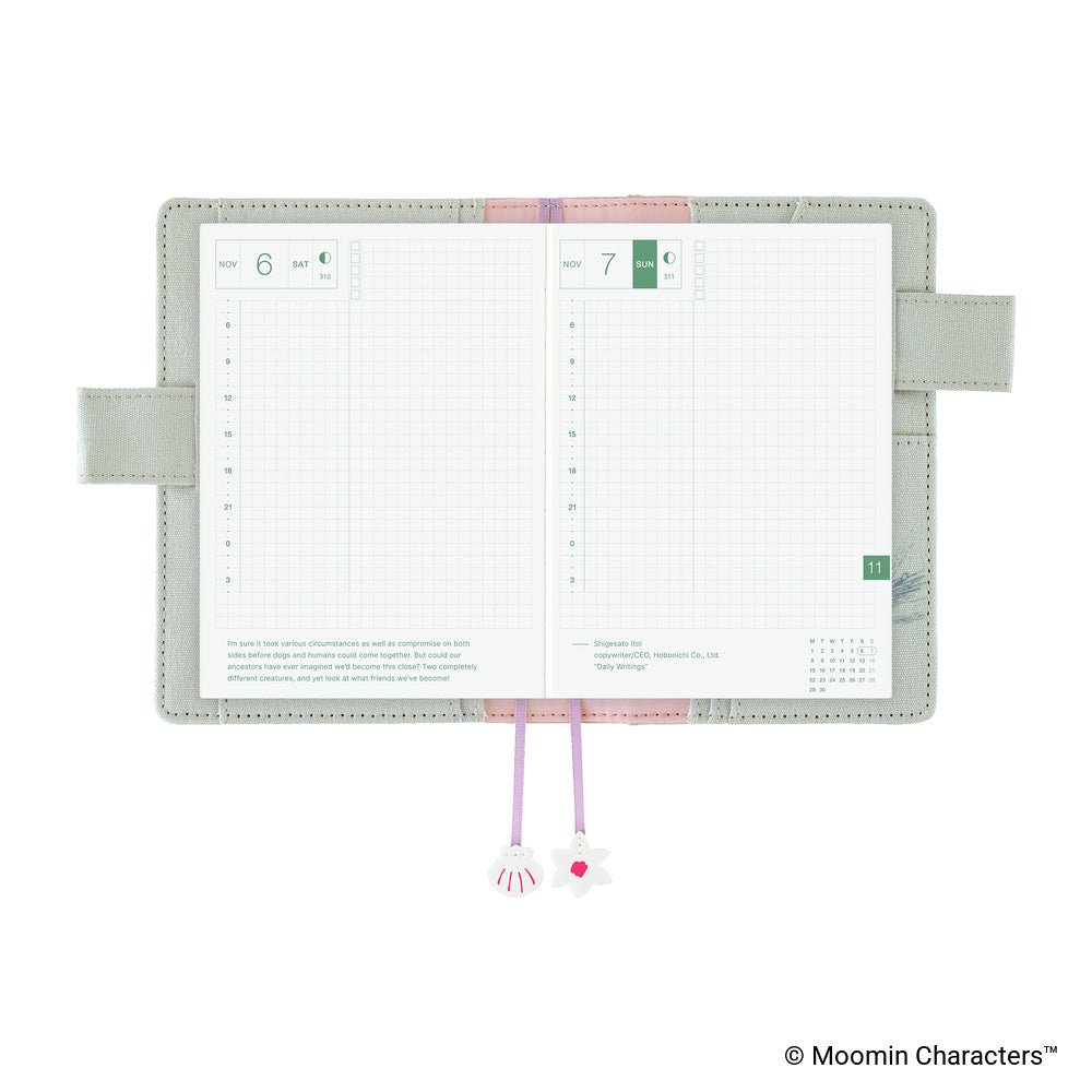 Moomin: My Yard (Pale Mint)《A6 Hobonichi Original Cover》