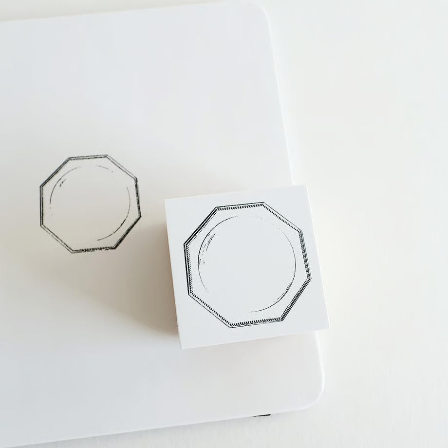 Octagon Rubber Stamp · Yohaku
