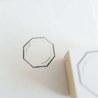 Octagon Rubber Stamp · Yohaku