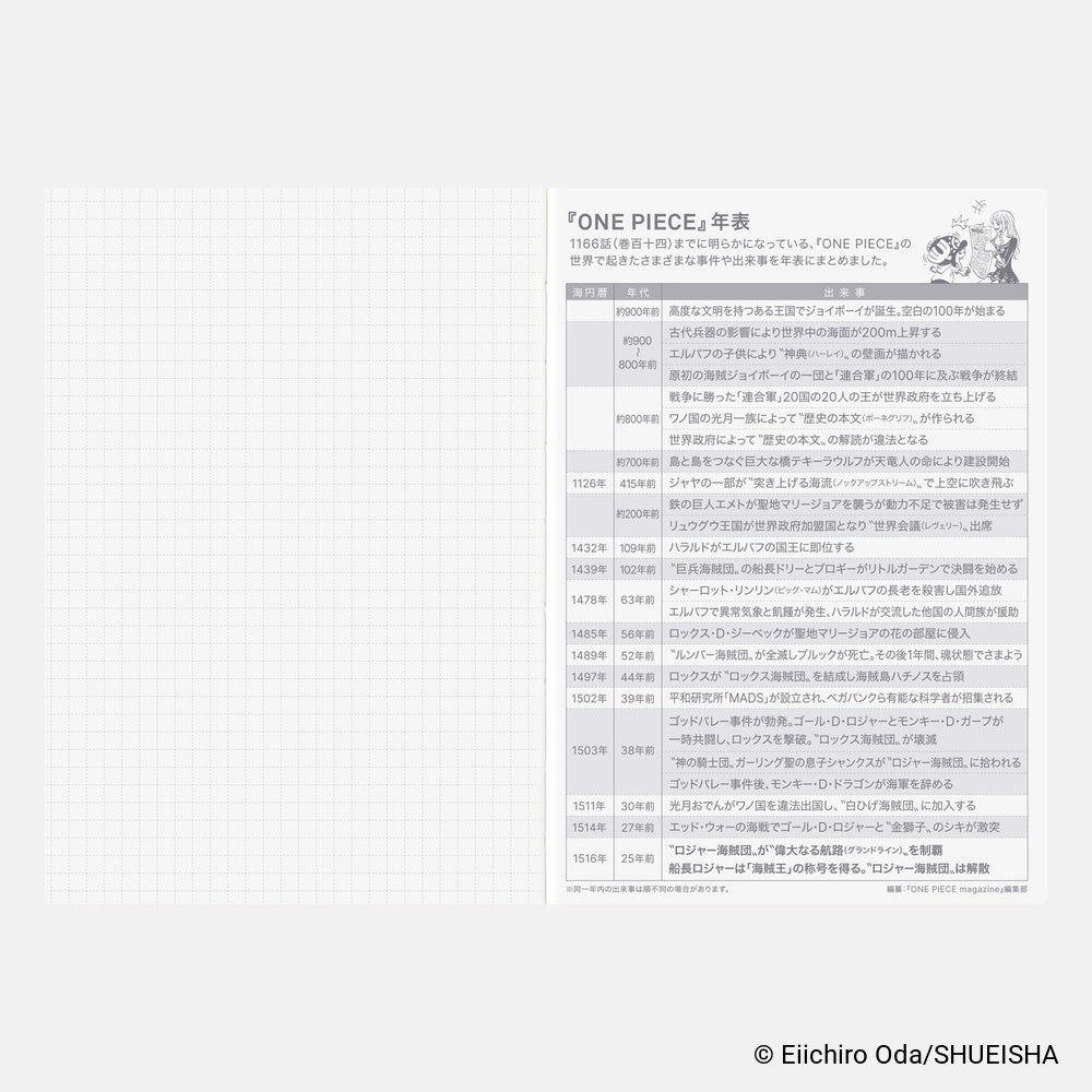 2027 Hobonichi Techo Japanese Original Book - One Piece Edition《A6 size/Daily/Jan start/Mon start》