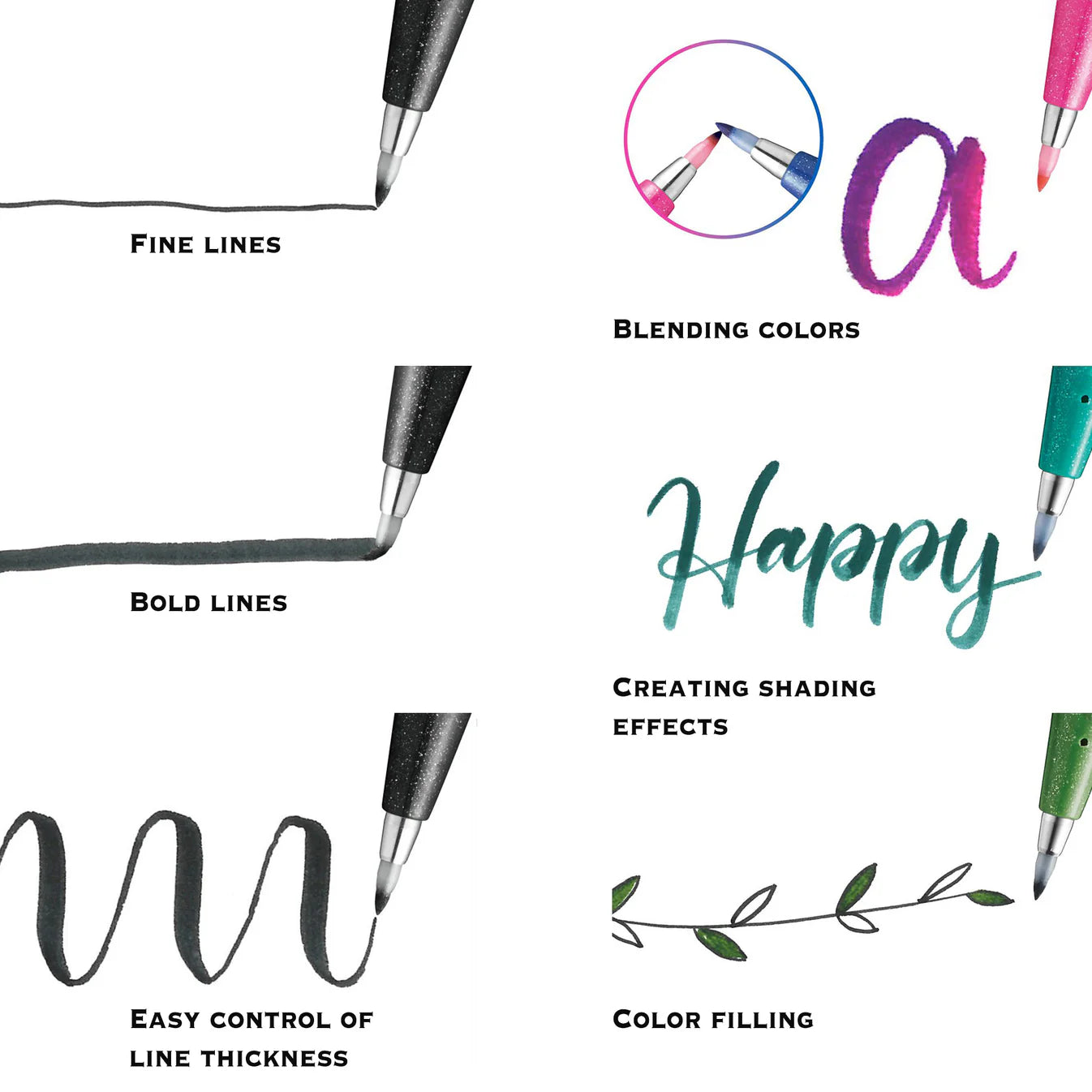 Pentel Fude Touch Sign Brush Tip Pen