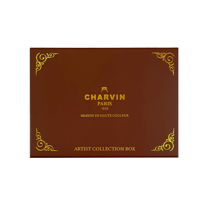 Aquarelle Extra Fine 12 Intense Half Pans Pocket Brun Watercolor Box · Charvin Arts