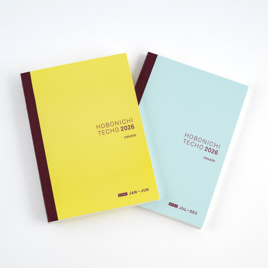 2026 Hobonichi Techo Japanese Cousin Avec Books《January Start | Japanese | 2-Book Set | A5》