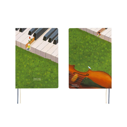 2026 Hobonichi Techo A5 English HON / Hiroko Kubota: Waiting on the Chord《January Start | English | A5》