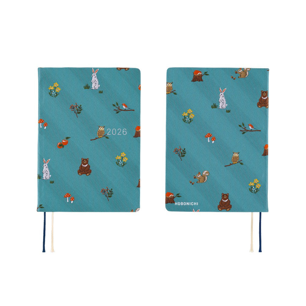 2026 Hobonichi Techo A6 HON / Bow & Tie: Bow & Tie: In the Forest《January Start | English | A6》