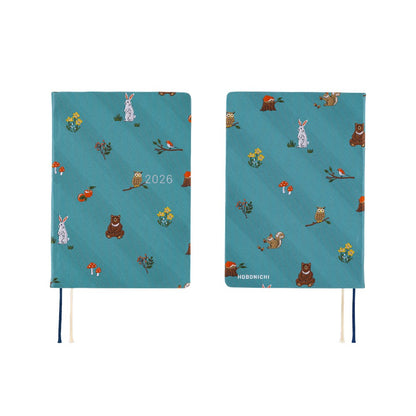 2026 Hobonichi Techo A6 HON / Bow & Tie: Bow & Tie: In the Forest《January Start | English | A6》