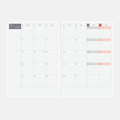 2026 Hobonichi Techo English Cousin Book《January Start | English | A5》