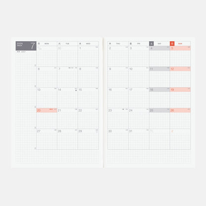 2026 Hobonichi Techo Japanese Cousin Book《January Start | Japanese | A5》
