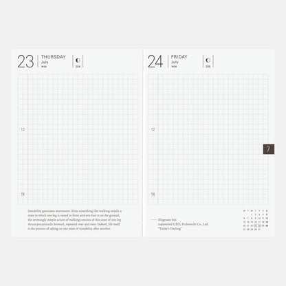 2026 Hobonichi Techo English Planner Book《January Start | English | A6》
