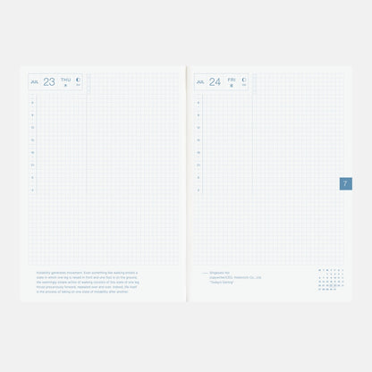 2026 Hobonichi Techo English Cousin Book《January Start | English | A5》