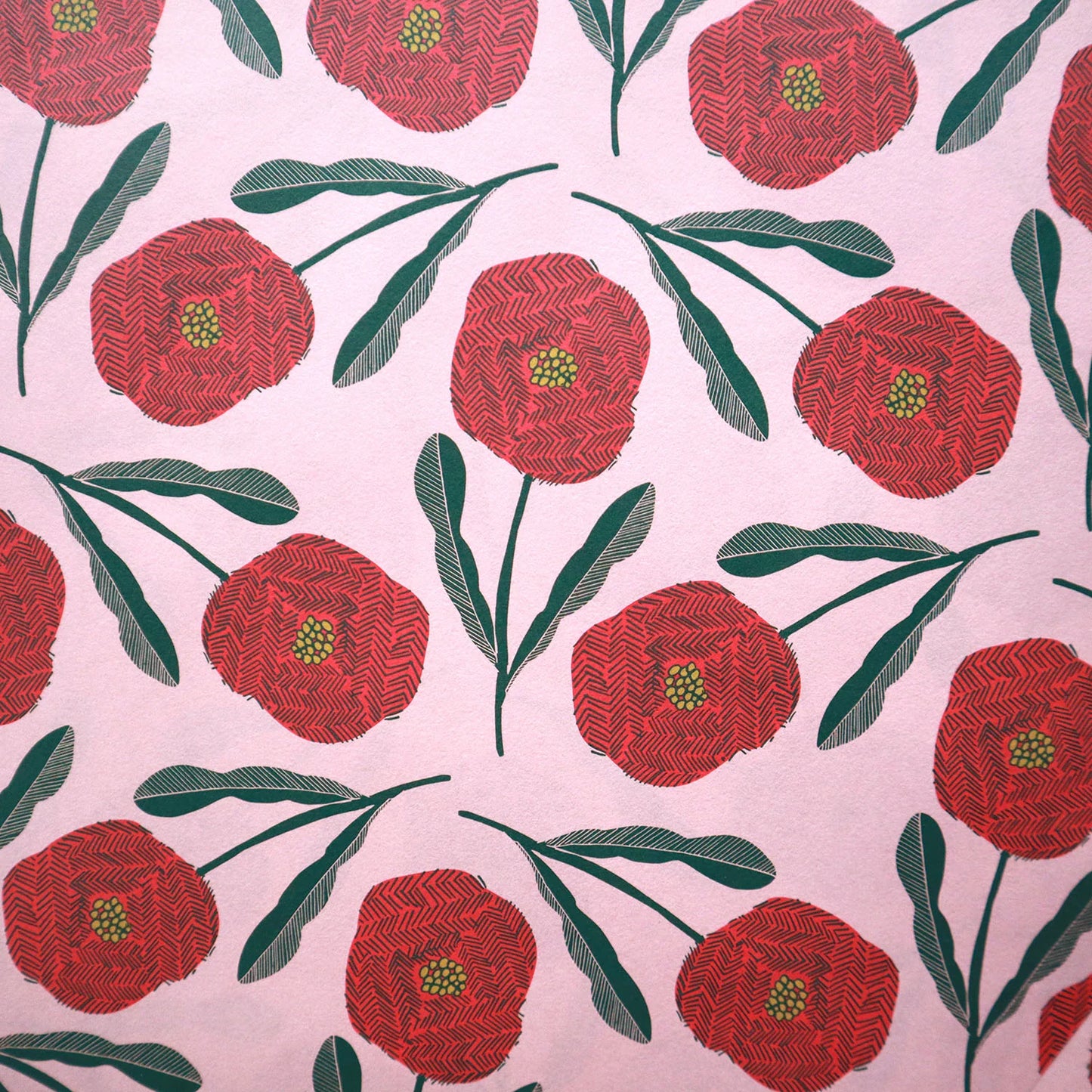 Pink Blooms Wrapping Paper · Regaro Papiro