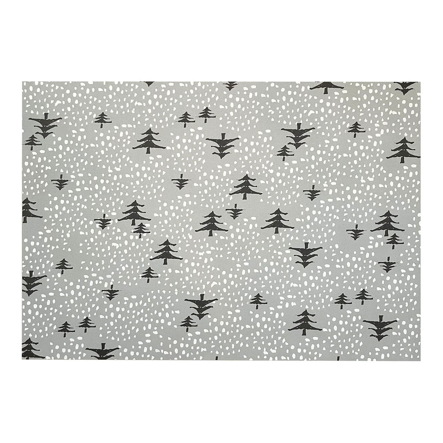 Snow and Tree Wrapping Paper · Regaro Papiro