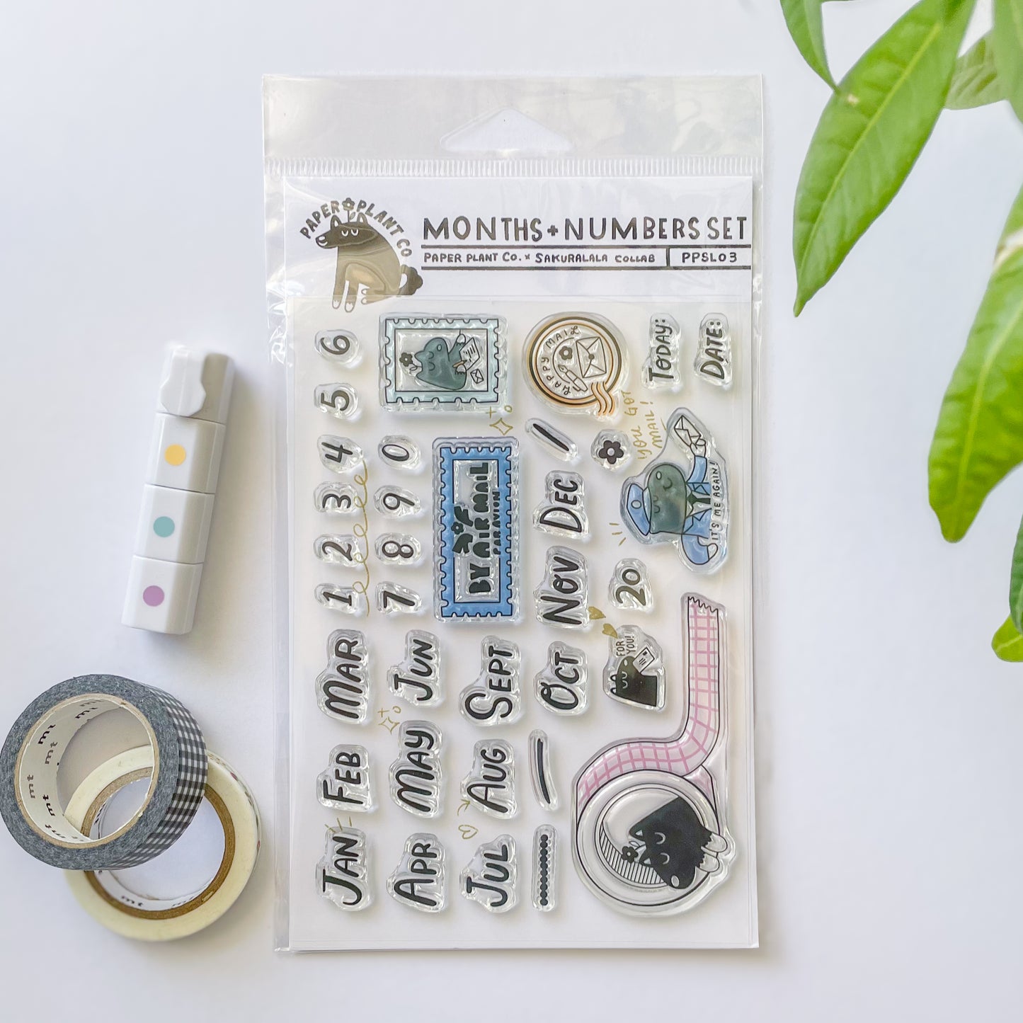 Months & Numbers Clear Stamps · Paper Plant Co x Sakuralala