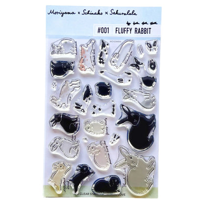 Moriyama x Schinako Fluffy Frames 001 Clear Stamps · Sakuralala