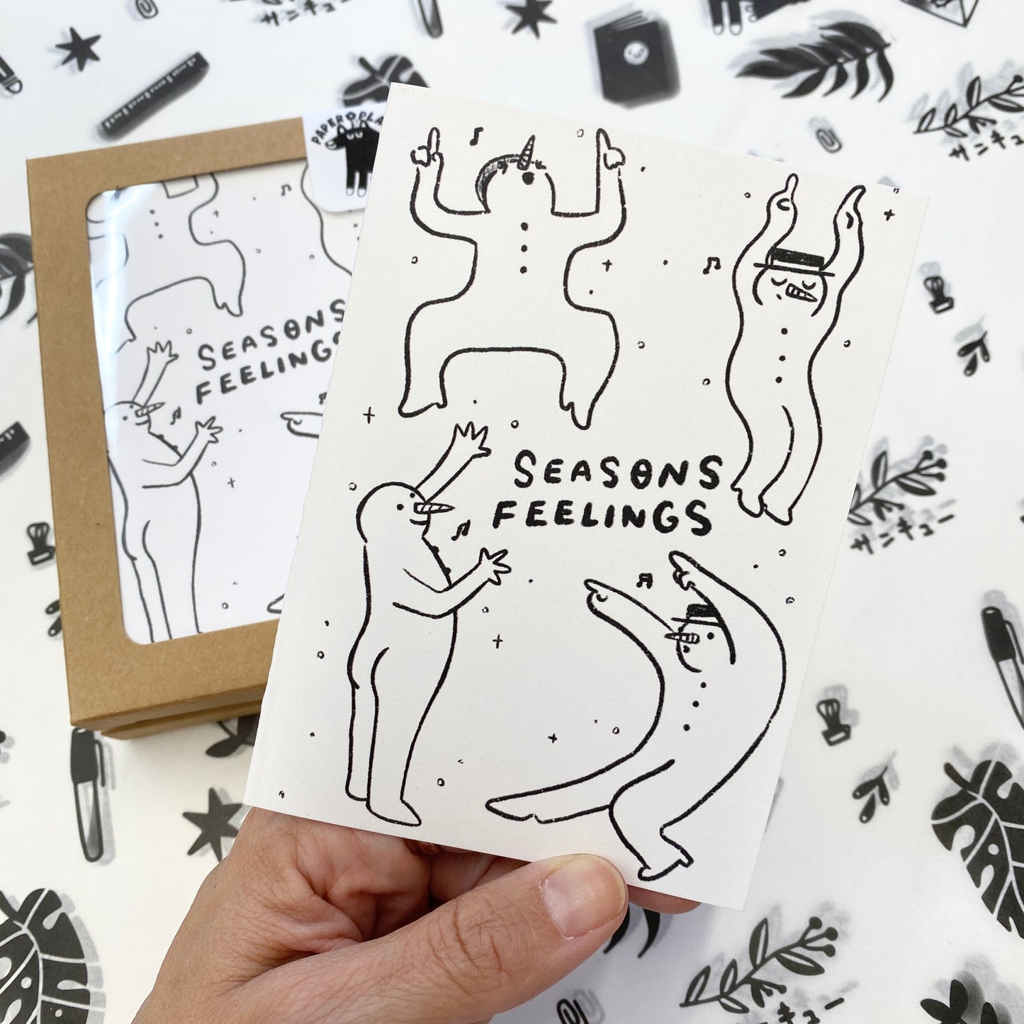 'Seasons Feelings' Card Set of 6 - Holiday Cards