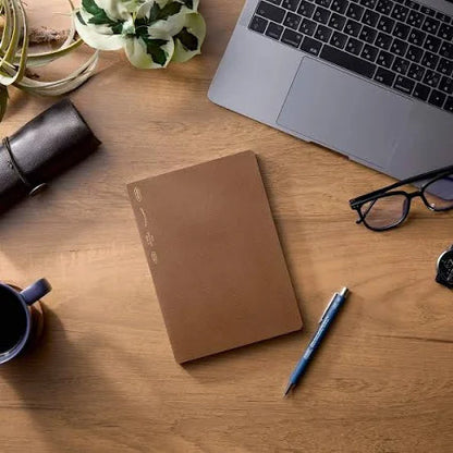 Stalogy 1/2 Year Notebook A5 - Cacao Brown