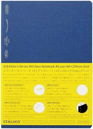 Stalogy 1/2 Year Notebook A5 - Lake Blue
