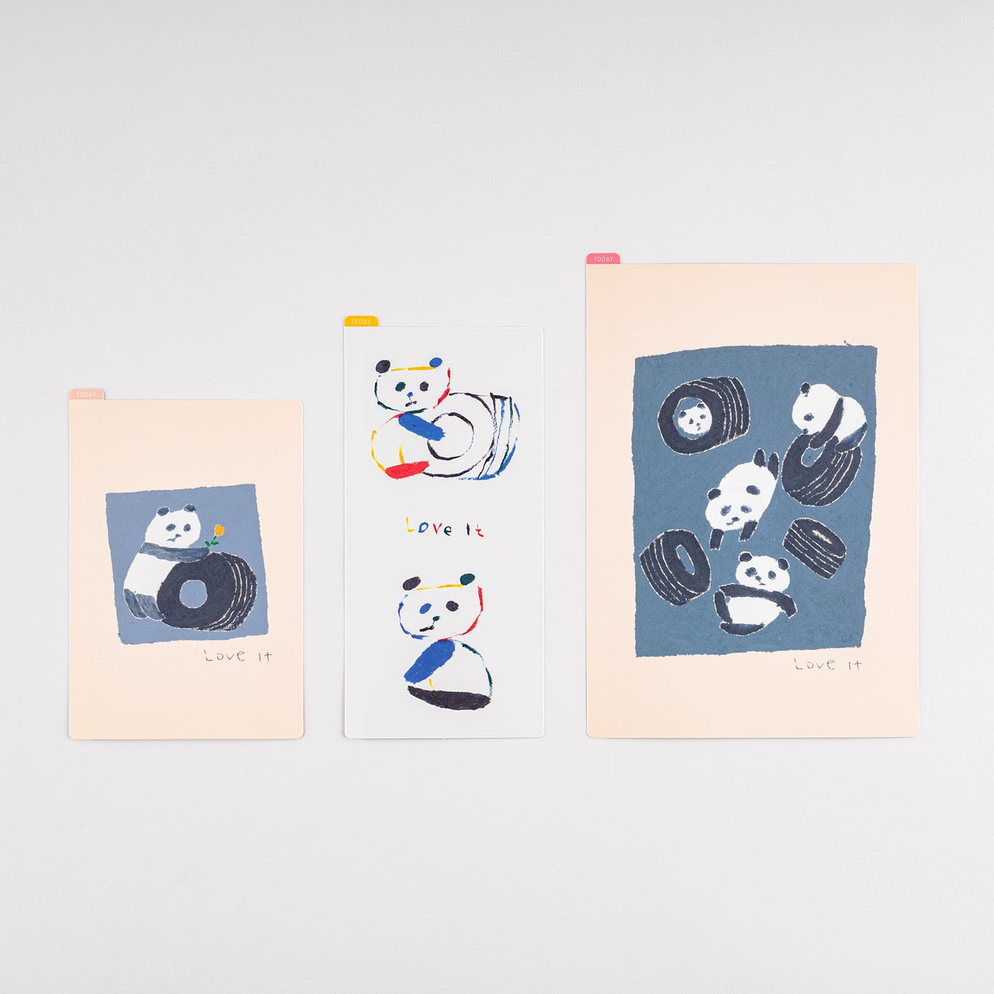 Jin Kitamura: Love it (Panda) / Hobonichi Pencil Board