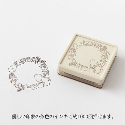 Bread Soft Color Pre-Inked Paintable Stamp · Midori