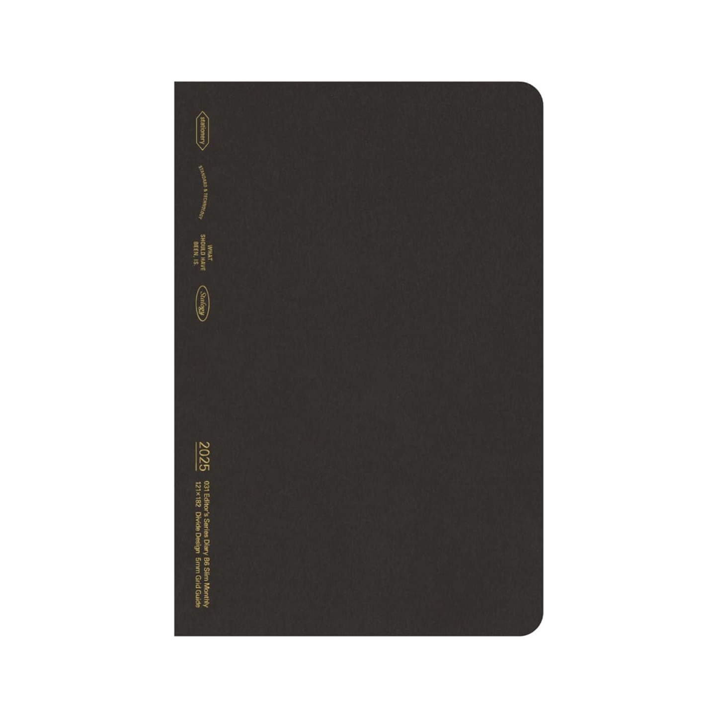 2025 Stalogy B6 Slim Black Monthly Diary