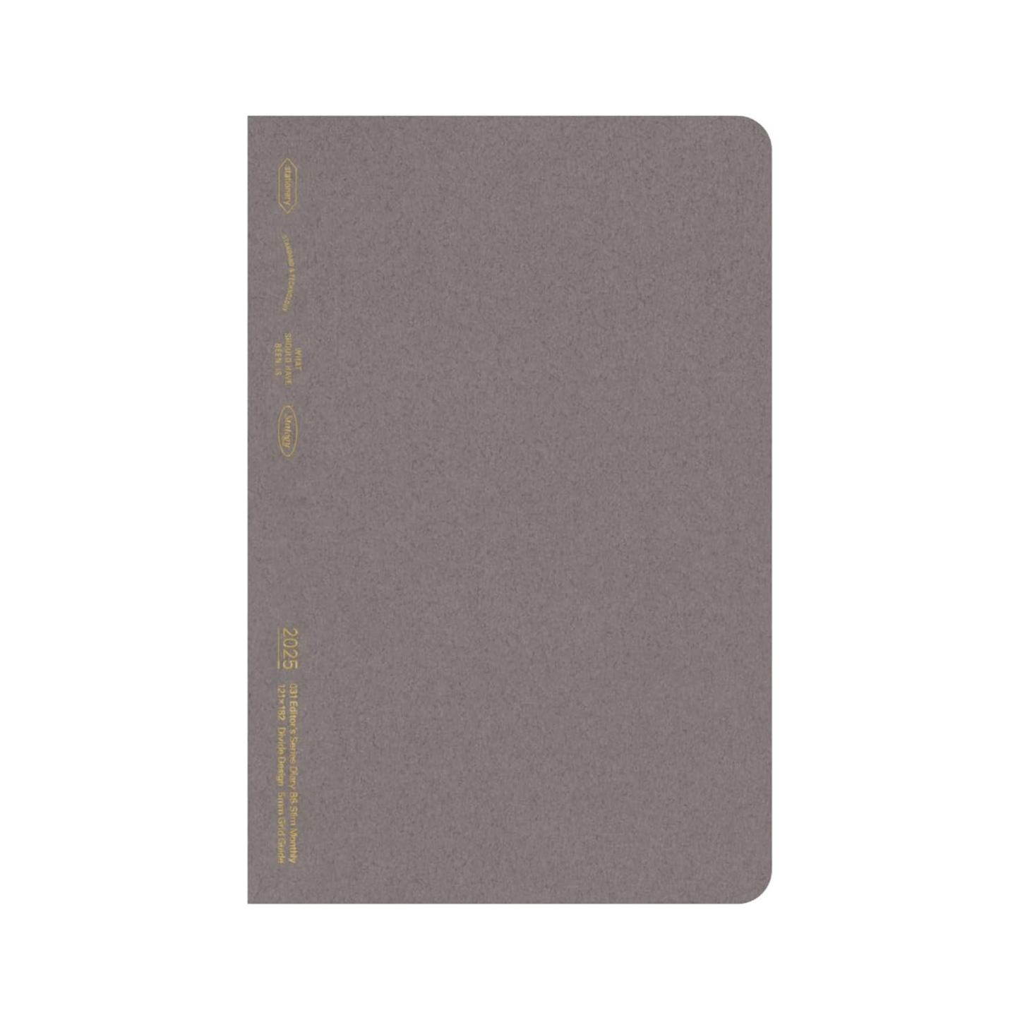 2025 Stalogy B6 Slim Gray Monthly Diary