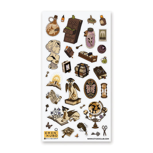 Library of Secrets Sticker Sheet · STICKII