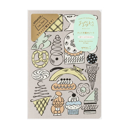 Sweets & Animals Yuru Log B6 Notebook · Midori