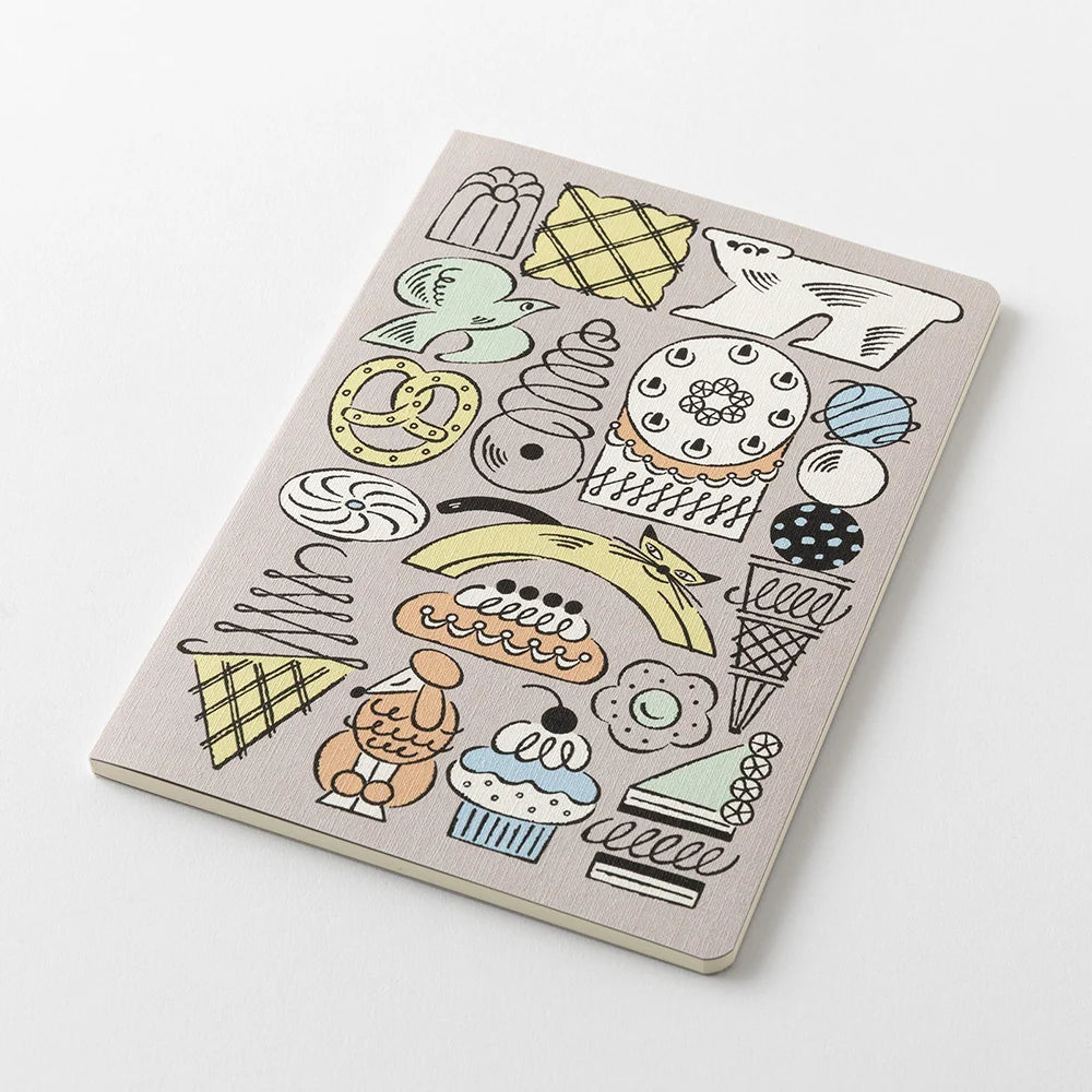 Sweets & Animals Yuru Log B6 Notebook · Midori