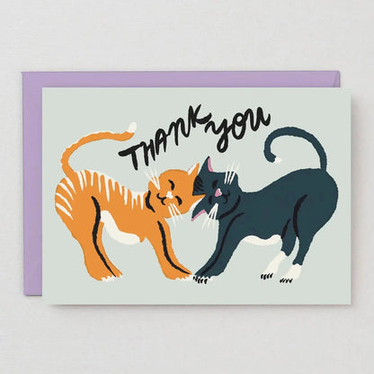 Thank You Cats Greetings Card · Wrap