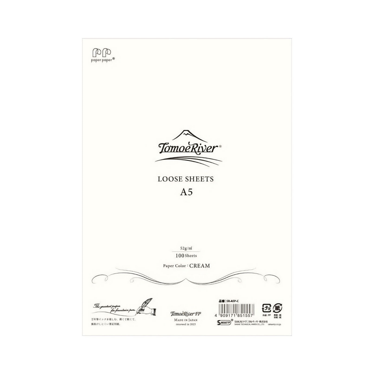 Tomoe River FP A5 Cream Loose Leaf Paper / Blank