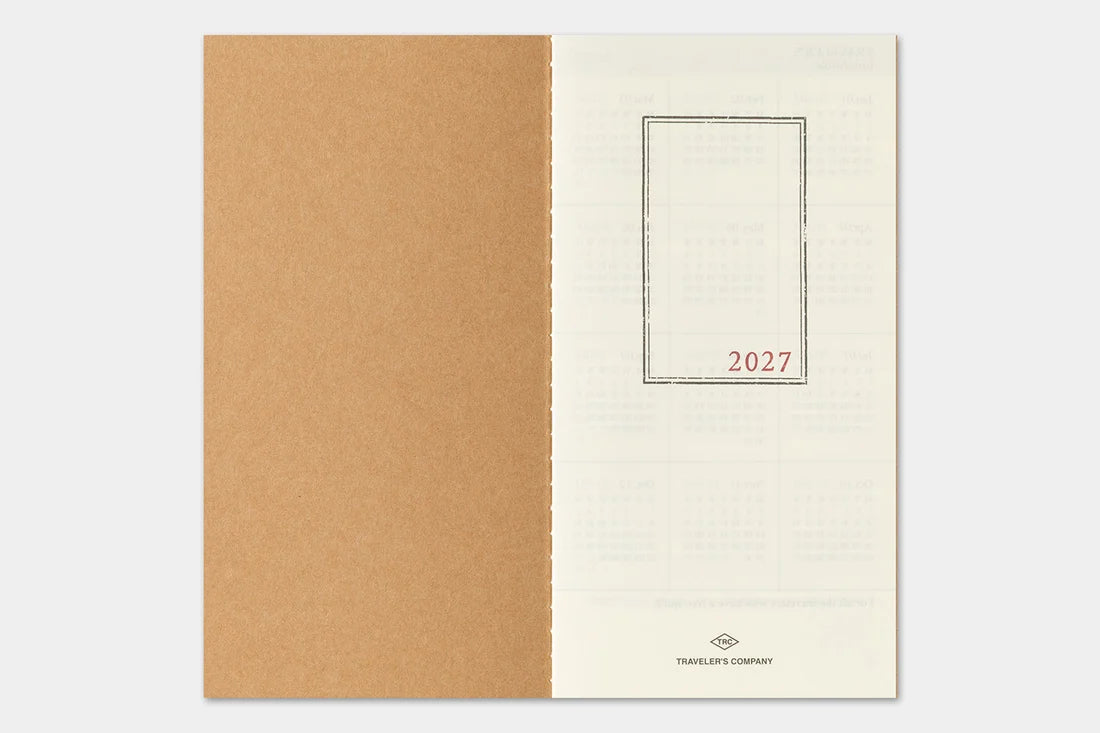 2027 TRAVELER'S Diary Monthly (Regular Size)