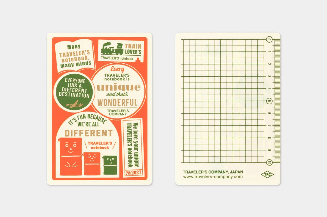 2027 TRAVELER'S Diary Plastic Sheet (Passport Size)