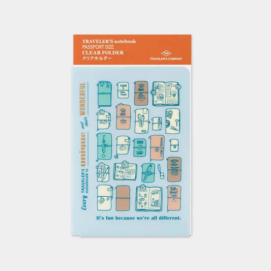 2027 TRAVELER'S Diary Clear Folder (Passport Size)
