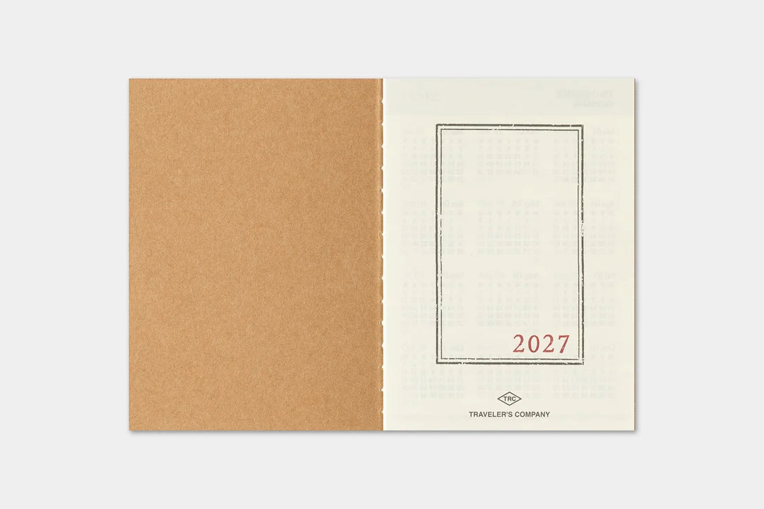 2027 TRAVELER'S Diary Monthly (Passport Size)